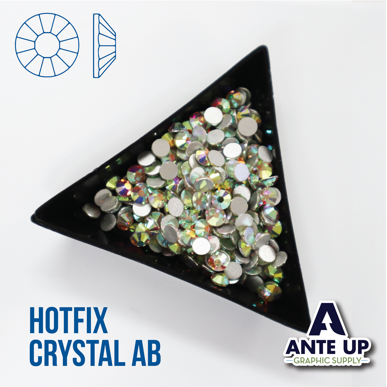 Crystal AB - Glass HotFix - BULK Rhinestones